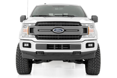 LED Light Kit | Grille Mount | 10" Black Slimline Pair | Ford F-150 (18-20) - The Suspension Specialists