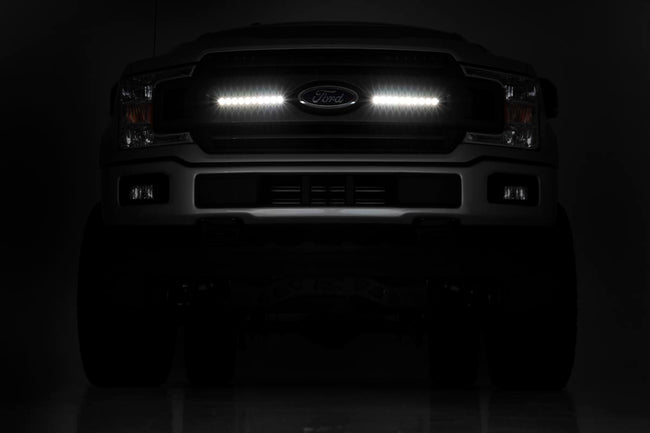 LED Light Kit | Grille Mount | 10" Chrome Slimline Pair | Ford F-150 (18-20) - The Suspension Specialists