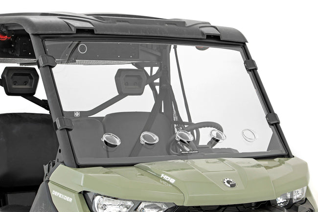 Vented Full Windshield | Scratch Resistant | Can-Am Defender HD 5/HD 8/HD 9/HD 10 - The Suspension Specialists
