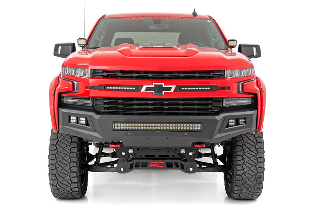 LED Light Kit | Ditch Mount | 2" Black Pair | Flood | Chevy Silverado 1500 (19-26)