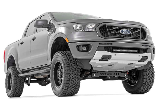 LED Light Kit | Bumper Mount | 6" Black Slimline Pair | Ford Ranger (19-23) - The Suspension Specialists