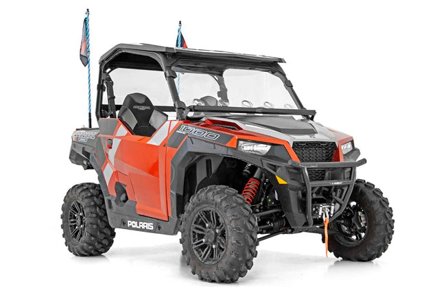 Whip Mount | Bed | 4' Multl-Color LED Whip Pair | Polaris General/Ranger 1000/Ranger XP 900/1000 - The Suspension Specialists