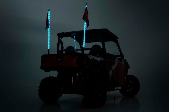Multi-Color LED | Whip | 4' Long | Pair - The Suspension Specialists