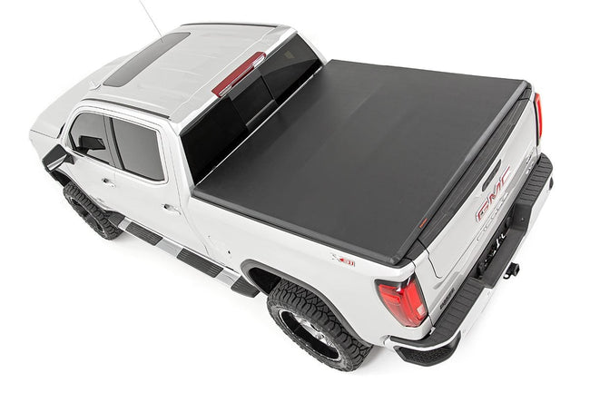 Soft Tri-Fold Bed Cover | 6'7" Bed | Chevy/GMC Sierra 1500 (19-26)/Silverado 1500 (19-26)