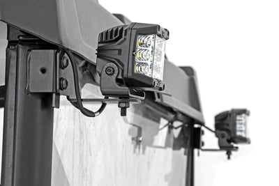 LED Light | RR Cage Mount | 2" Chrome Pair | Wide Angle | Polaris Ranger 1000/Ranger XP 900/1000 - The Suspension Specialists