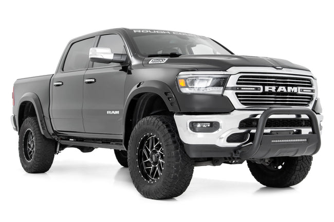 Rough Country Fender Flares | SF1 | PS2 Bright Silver | Ram 1500 2WD/4WD (2019-2024)