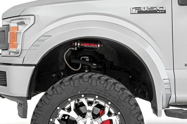 Rough Country Fender Flares | SF1 | E2 Magma Red | Ford F-150 2WD/4WD (2018-2020) - The Suspension Specialists