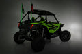 Whip Mount | Bed |  4' Multl-Color LED Whip Pair | Honda Talon 1000 - The Suspension Specialists