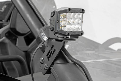 LED Light Kit | "A" Pillar Mount | 2" Chrome Pair | Wide Angle | Polaris RZR PRO XP - The Suspension Specialists