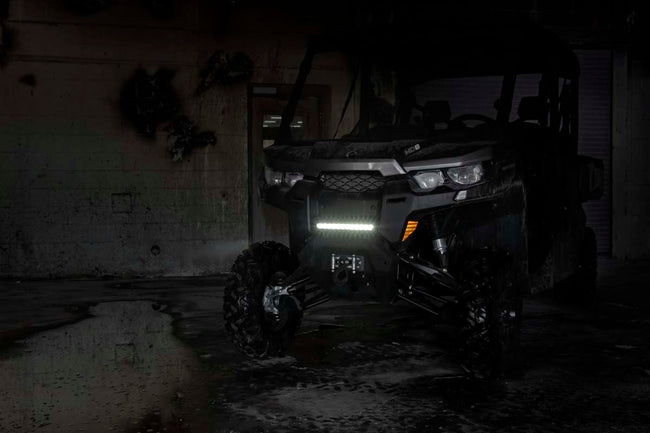 Rough Country 12 Inch Black Series LED Light Bar | Single Row | Amber DRL - The Suspension Specialists