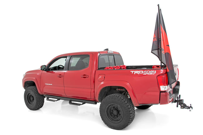 Flag Pole Holder | Bed Rail | w/ Flag - The Suspension Specialists