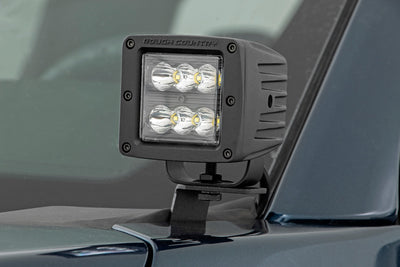 LED Light Pair | Ditch Mount | 2" Black DRL | Ford F-150 (15-25)/F-150 Lightning (22-25) - The Suspension Specialists