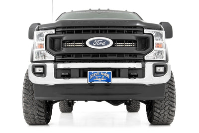 LED Light Kit | Grille Mount | 10 Inch Black | Slimline | Ford F-250 Super Duty (20-22) - The Suspension Specialists