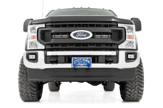 LED Light Kit | Grille Mount | 10 Inch Black | Slimline | Ford F-250 Super Duty (20-22) - The Suspension Specialists