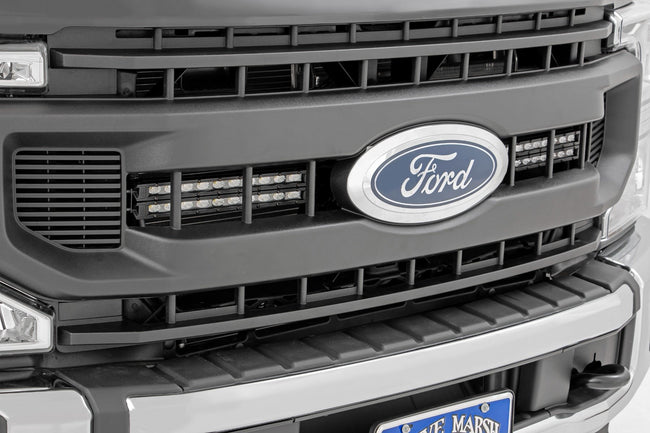 LED Light Kit | Grille Mount | 10 Inch Black | Slimline | Ford F-250 Super Duty (20-22) - The Suspension Specialists