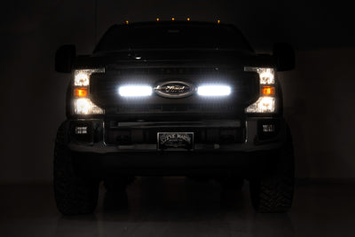 LED Light Kit | Grille Mount | 10 Inch Black | Slimline | Ford F-250 Super Duty (20-22) - The Suspension Specialists