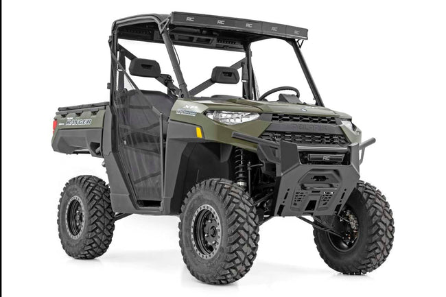 LED Light Kit | Bumper Mount | 12" Black Single Row | Polaris Ranger XP 1000 - The Suspension Specialists