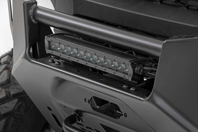 LED Light Kit | Bumper Mount | 12" Black Single Row | White DRL | Polaris Ranger XP 1000 - The Suspension Specialists