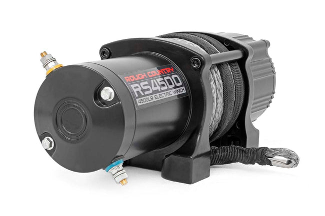 Rough Country 4500-LB Winch W/ Remote | UTV | Synthetic Rope - The Suspension Specialists
