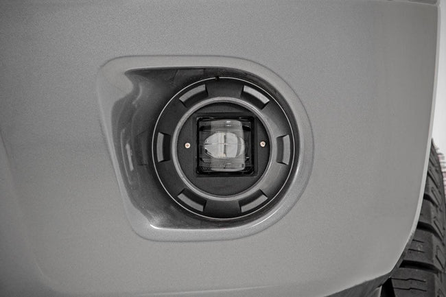 Rough Country 2 Inch Black Series LED Light Pods | SAE Fog | Pair - The Suspension Specialists