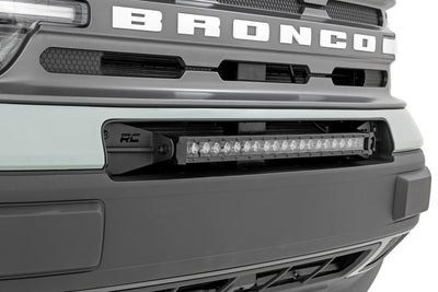 LED Light Kit | Bumper Mount | 20" Black Single Row | Ford Bronco Sport (21-25) - The Suspension Specialists