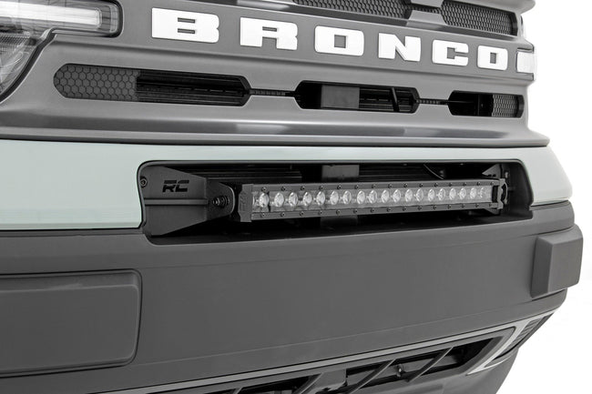 LED Light Kit | Bumper Mount | 20" Black Single Row | Ford Bronco Sport (21-25) - The Suspension Specialists