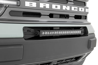 LED Light Kit | Bumper Mount | 20" Black Single Row | White DRL | Ford Bronco Sport (21-25) - The Suspension Specialists