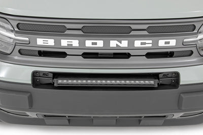 LED Light Kit | Bumper Mount | 20" Black Single Row | Ford Bronco Sport (21-25) - The Suspension Specialists