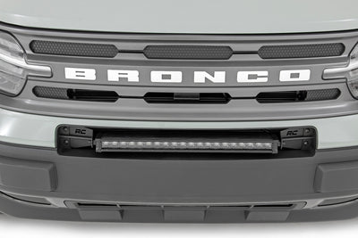 LED Light Kit | Bumper Mount | 20" Black Single Row | White DRL | Ford Bronco Sport (21-25) - The Suspension Specialists