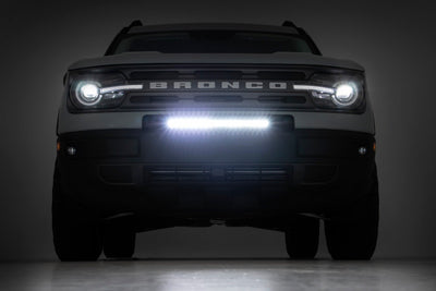 Rough Country 20 Inch Black Series LED Light Bar | Single Row | Amber DRL - The Suspension Specialists