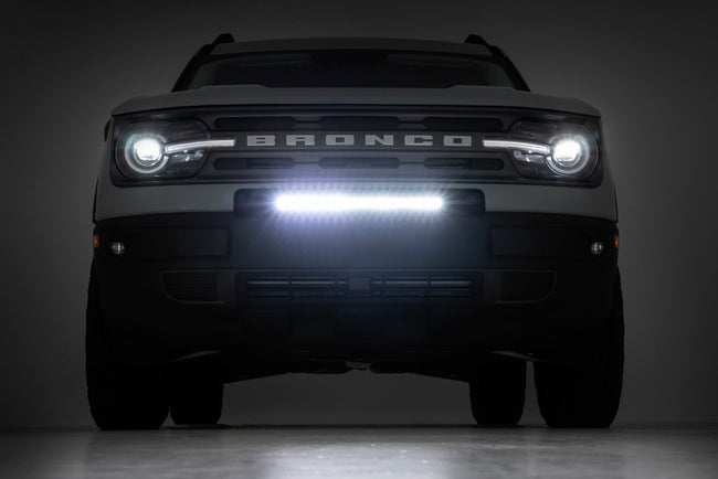 Rough Country 20 Inch Black Series LED Light Bar | Single Row | Amber DRL - The Suspension Specialists