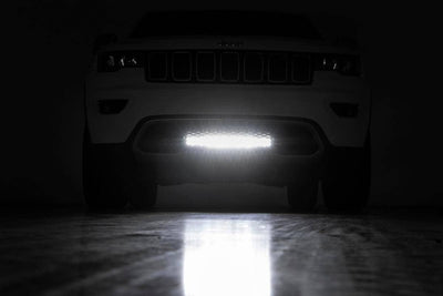 LED Light Kit | Bumper Mount | 20" Black Dual Row | Jeep Grand Cherokee WK2 (11-20)