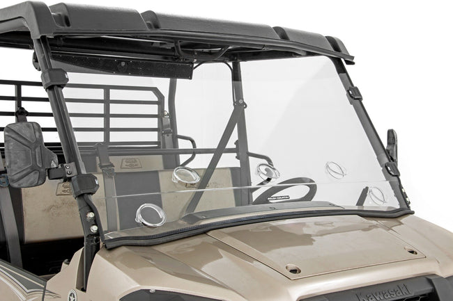 Vented Full Windshield | Scratch Resistant | Kawasaki Mule PRO-FX - The Suspension Specialists