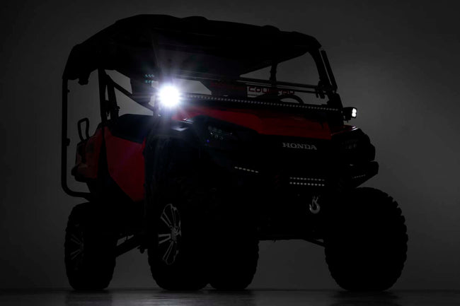 LED Light Kit | Cage Mount | 2" Chrome Pair | Wide Angle | Honda Pioneer 1000 - The Suspension Specialists