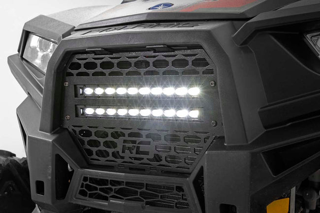 Grille Kit | 10" Black Slimline LED Pair | Polaris RZR XP 1000 - The Suspension Specialists