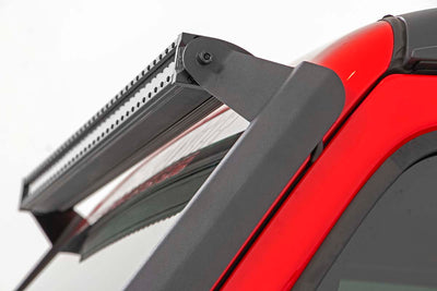 LED Light Kit | Windshield | 50" BLK Dual Row | WHT DRL | Jeep Gladiator JT/Wrangler JL (18-25)