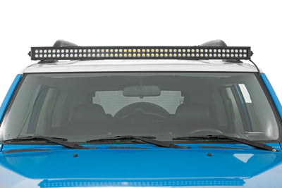 Rough Country 50 Inch Black Series LED Light Bar | Curved | Dual Row | Cool White DRL - The Suspension Specialists