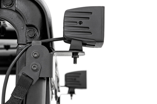 LED Light Kit | Rear Mount | 2" Black Pair | Flood | Polaris Ranger XP 1000 - The Suspension Specialists