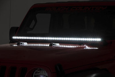 LED Light Kit | Cowl Mount | 50" Spectrum Single Row | Jeep Gladiator JT/Wrangler JL (18-25)