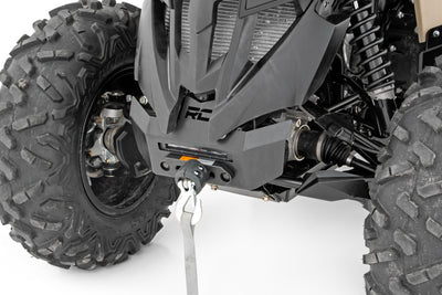 Rough Country Winch Bumper | 4500-Lb Winch | Black Series LED | 6" Light | Can-Am Renegade 1000/Renegade 500 - The Suspension Specialists