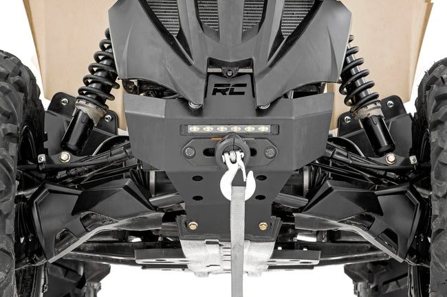 Rough Country Winch Bumper | 4500-Lb Winch | Black Series LED | 6" Light | Can-Am Renegade 1000/Renegade 500 - The Suspension Specialists