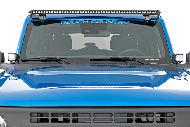 LED Light Kit | Ditch Mount | 2" Black Pair | Amber DRL | Ford Bronco (21-25) - The Suspension Specialists