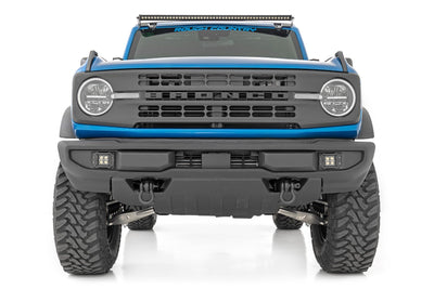 LED Light Kit | Upper Windshield | 50" Black Single Row | Ford Bronco (21-25) - The Suspension Specialists