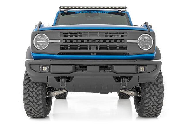 LED Light Kit | Upper Windshield | 50" Black Single Row | Ford Bronco (21-25) - The Suspension Specialists