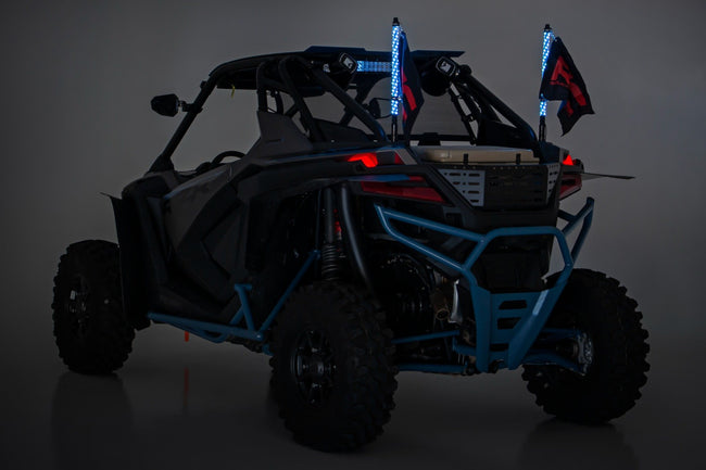 Rough Country LED Light Whip Kit | 2 ft | Multi-Color | 2-pc - The Suspension Specialists