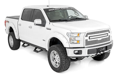 SRX2 Adj Aluminum Step | Crew Cab | Ford F-150/Lightning/F-250/F-350/Raptor (15-25) - The Suspension Specialists