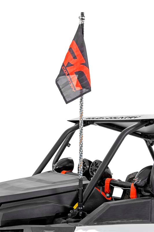 Whip Mount | Cage | 4' Multl-Color LED Whip Pair | Polaris RZR XP 1000 - The Suspension Specialists