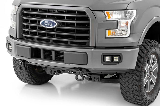 LED Light Kit | Fog Mount | Dual 2" Black Pairs | Spot | Ford F-150 (15-17) - The Suspension Specialists