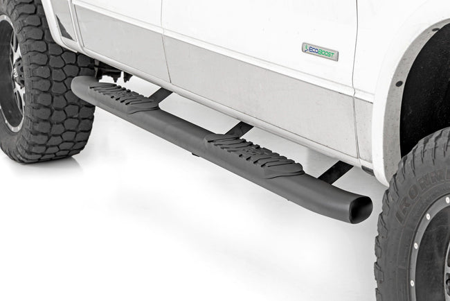 Oval Nerf Step | Crew Cab | Black | Ford F-150 2WD/4WD (2009-2014) - The Suspension Specialists