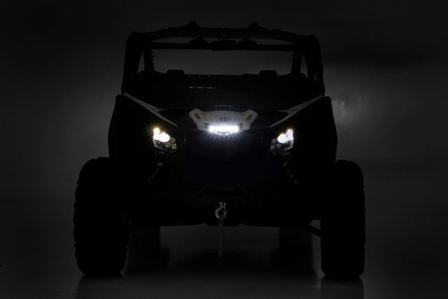 LED Light Kit | Cowl Mount | 6" Black Slimline | Can-Am Maverick X3 - The Suspension Specialists